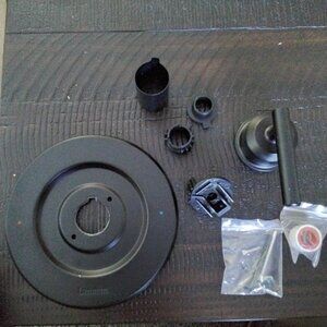 Lanmun SINGLE HANDLE SHOWER VALVE TRIM KIT IN MATTE BLACK (VALVE NOT INCLUDED)